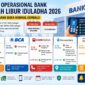 Jadwal layanan bank setelah libur Idul Adha