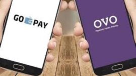 Ilustrasi perbandingan GOPAY dan OVO