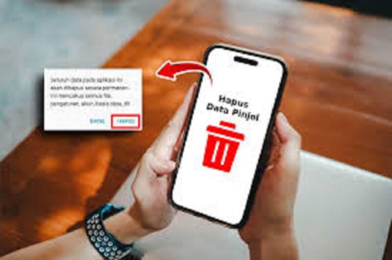 Ilustrasi cara hapus data pinjol