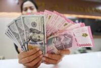 Nilai tukar rupiah terhadap dolar