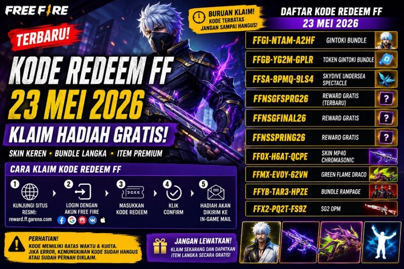 Kode redeem FF terbaru