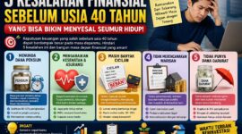 Ilustrasi kesalahan finansial usia sebelum 40 tahun