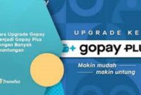 Cara Upgrade gopay ke gopay plus