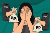 Ilustrasi resiko pinjol ilegal