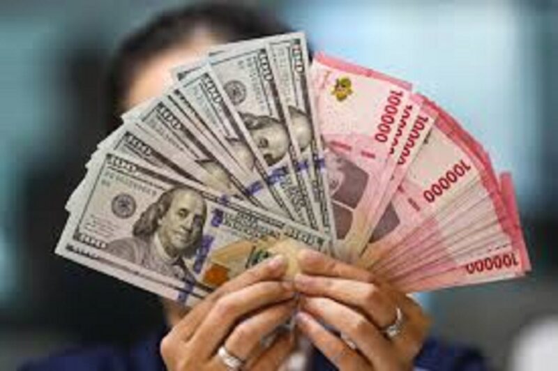 Ilustrasi nilai tukar rupiah terhadap dolar