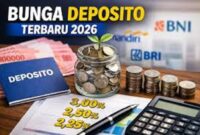 Bunga Deposito BRI terbaru