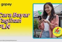 Ilustrasi cara bayar listrik dengan GOPAY