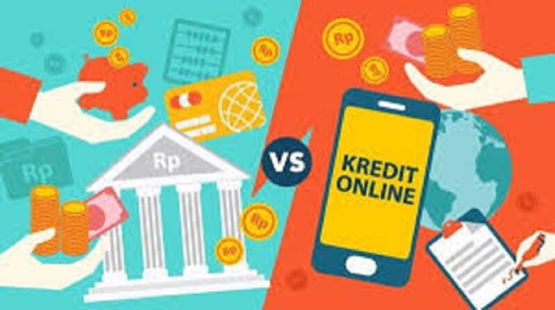 Ilustrasi pinjaman bank vs Pinjol