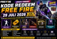 Update Kode Redeem FF 29 Juli 2026, Buruan Klaim Bundle hingga Skin Senjata Gratis
(Foto: ea/intiperistiwa/AI)