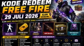Update Kode Redeem FF 29 Juli 2026, Buruan Klaim Bundle hingga Skin Senjata Gratis
(Foto: ea/intiperistiwa/AI)
