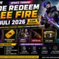 Update Kode Redeem FF 29 Juli 2026, Buruan Klaim Bundle hingga Skin Senjata Gratis
(Foto: ea/intiperistiwa/AI)