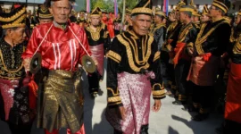 Mengenal Kenduri Sko, Upacara Adat Kerinci untuk Jaga Warisan Leluhur.(foto: KOMPAS.id)