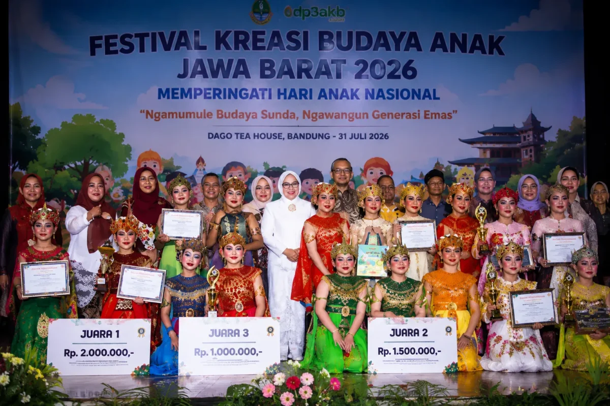 Hari Anak Nasional 2026 di Jabar Semarak, Festival Budaya Satukan Kreativitas dan Tradisi(Foto: faktabandungraya
/AI)