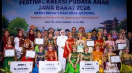 Hari Anak Nasional 2026 di Jabar Semarak, Festival Budaya Satukan Kreativitas dan Tradisi(Foto: faktabandungraya
/AI)