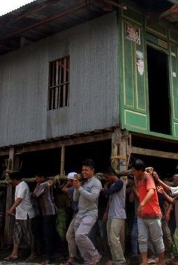 Tradisi Marakka Bola: Angkat Rumah Adat Bugis yang Hanya Ada di Suku Bugis