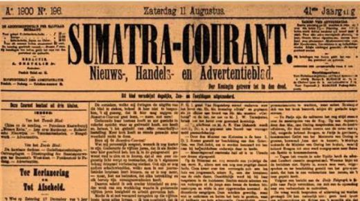 Pers Pertama di Indonesia Courant Dimulai dari Padang Tahun 1859(Foto:GoSumbar)