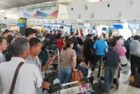 Erupsi Gunung Sinabung Karo, Sumut Ganggu Penerbangan di Bandara Kualanamu( Foto:Liputan6 )