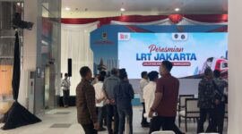 PRESIDEN PRABOWO RESMIKAN LRT KELAPA GADING - MANGGARAI, TEMPUH HANYA 28 MENIT( Foto:Kompas megapolitan )