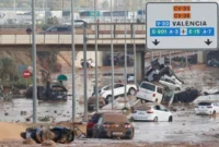HUJAN DERAS RENDAM ALMASSORA SPANYOL (Foto;BBC)