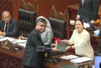 DPR RESMI SAHKAN RUU PERLINDUNGAN KETENAGAKERJAAN JADI UNDANG-UNDANG (Foto: AFU)