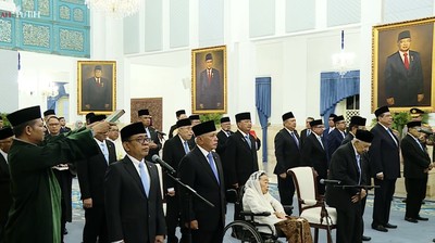 PRESIDEN PRABOWO LANTIK DEWAN PERTIMBANGAN PRESIDEN, (Foto;NCC Indonesia )